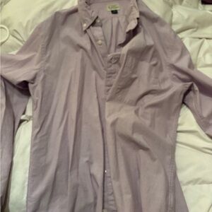 J. Crew Lavender Slim Fit Shirt Secret Wash